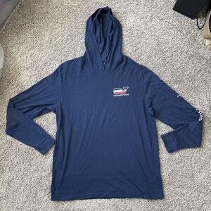 Vineyard vines Men's Size Large Deep Bay LS Graphic Blank Hoodie T-shirt NWT